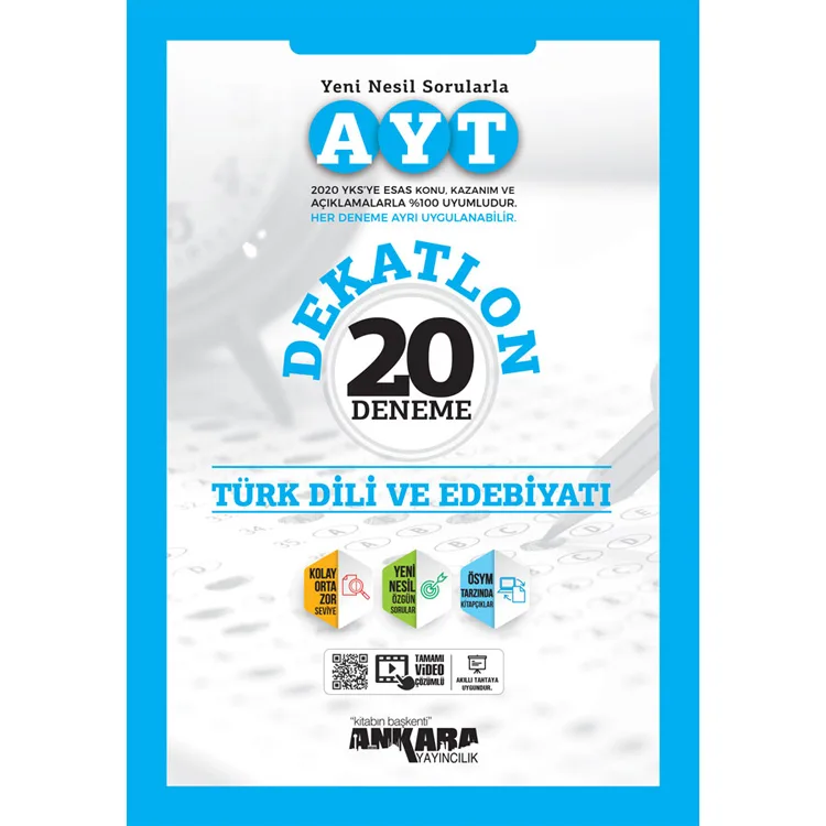 ANKARA YKS AYT DEKATLON EDEBİYAT 20 DENEME