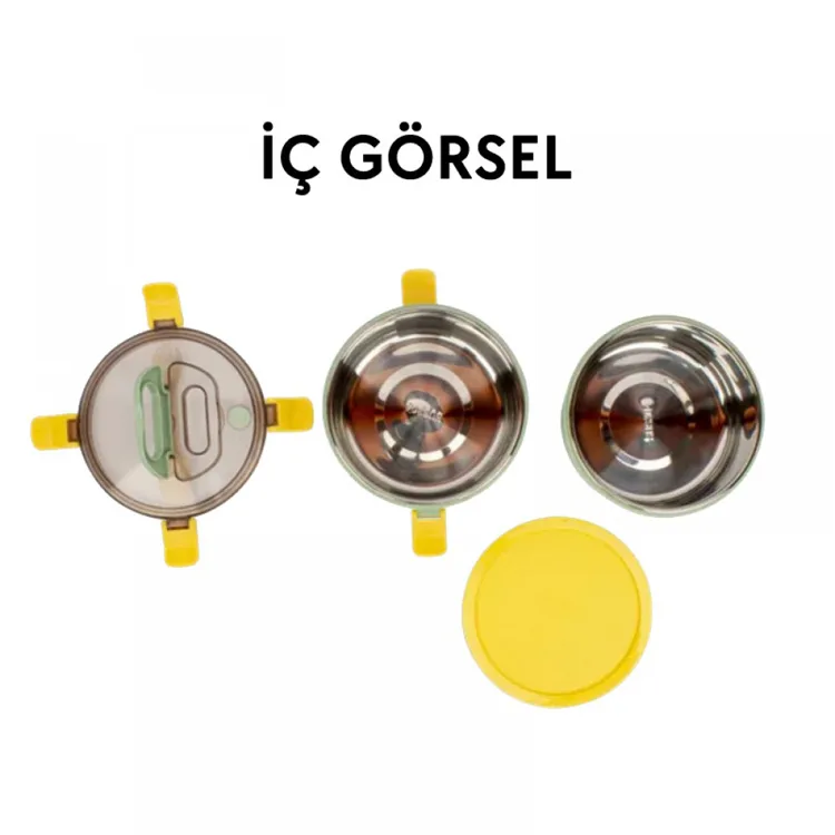 VAGONLİFE PASLANMAZ ÇELİK İKİ KATLI YEMEK KABI - LUNCH BOX XC-397 1600 ML