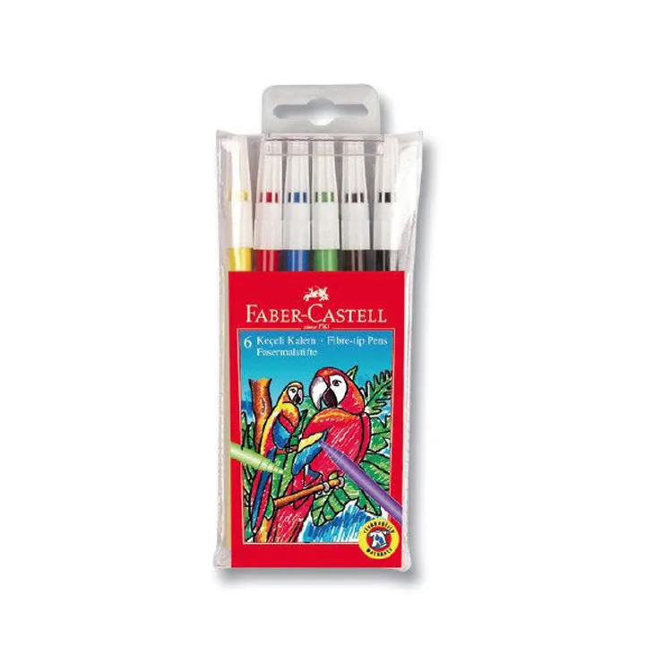 FABER CASTELL YIKANABİLİR KEÇELİ KALEM 6'LI