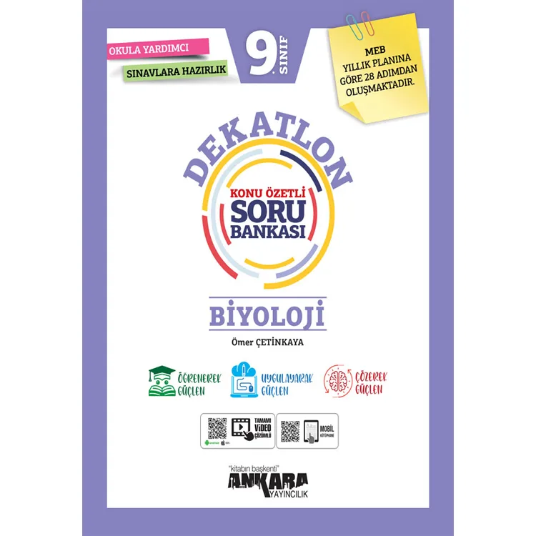 ANKARA 9.SINIF DEKATLON BİYOLOJİ SORU BANKASI