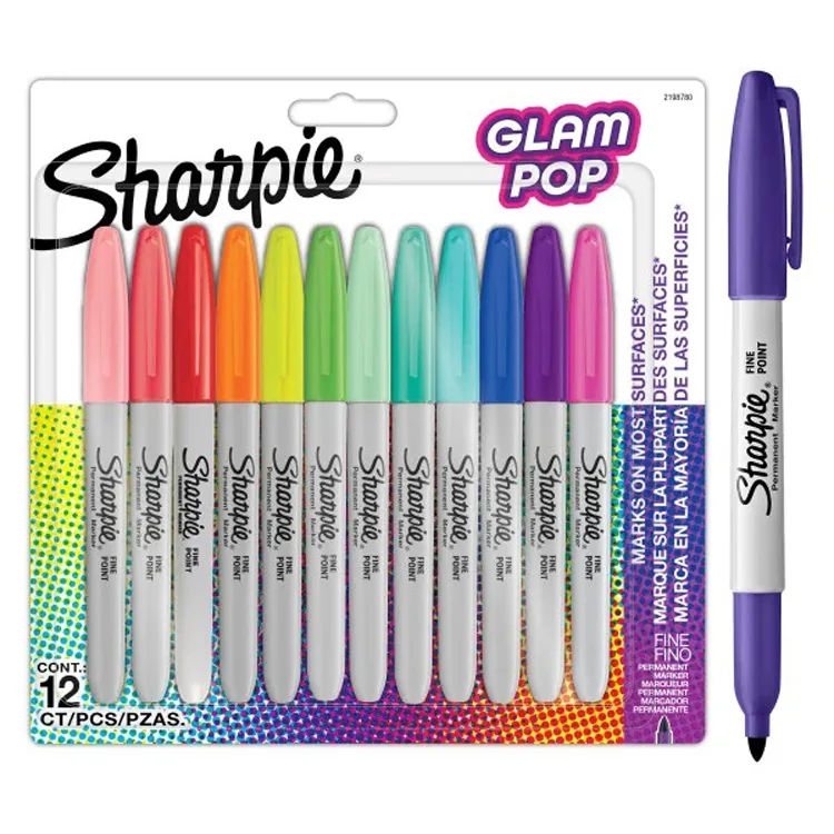 SHARPİE 2198780 GLOM POP PERMANENT FINE MARKER SET 12'Lİ