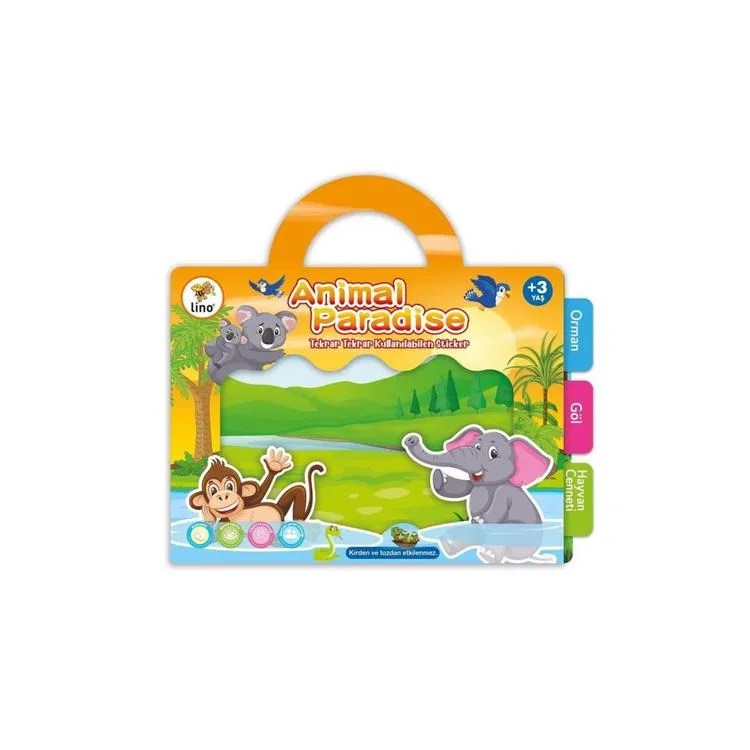 LİNO LS-302 TEKRAR TEKRAR KULLANILABİLEN STICKER - ANIMAL PARADISE