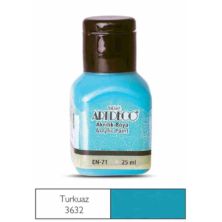 ARTDECO AKRİLİK BOYA 25 ML. TURKUAZ 070A-3632