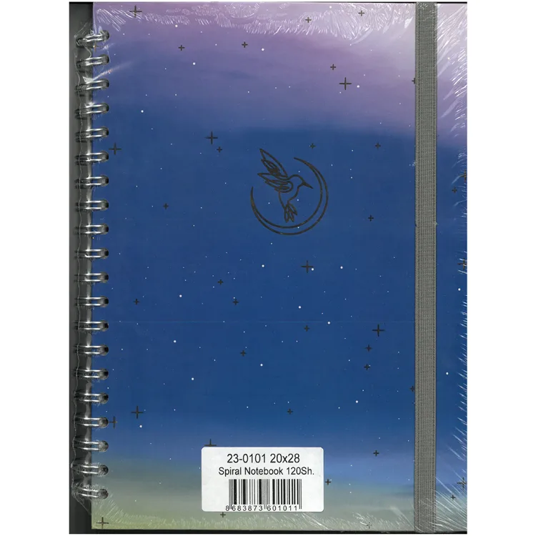 VICTORIA'S JOURNALS 0101 NOTES 20x28cm SPİRALLİ SERT KAPAK 90gr. 40YP. DÜZ + 40 YP. NOKTALI + 40YP.ÇİZGİLİ DEFTER