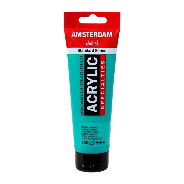 AMSTERDAM RT17098362 AKRİLİK BOYA 120 ML METALLIC GREEN