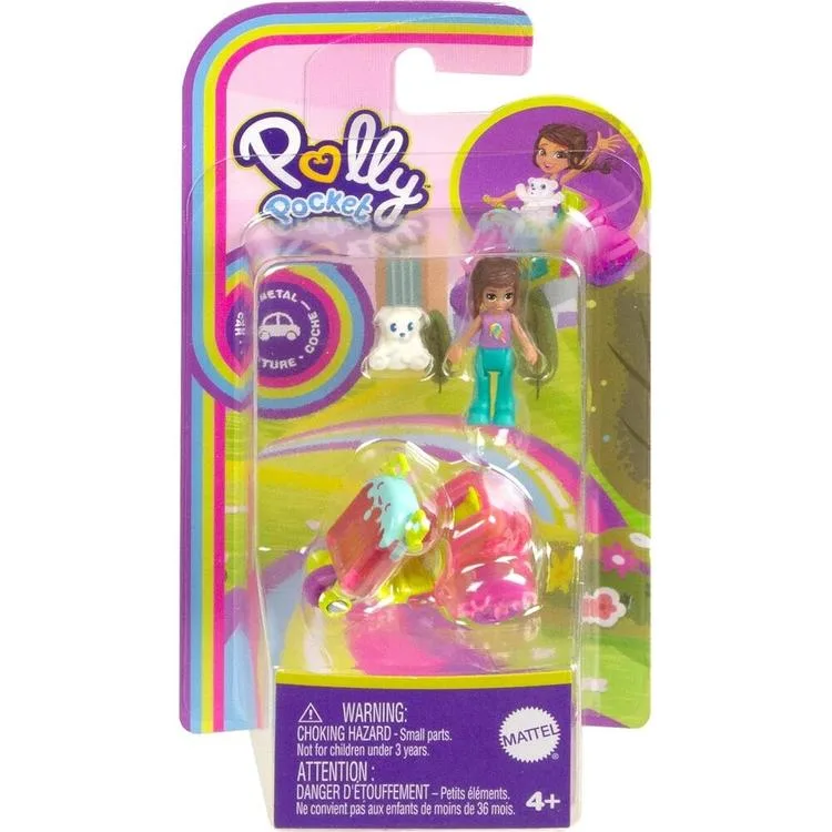 MATTEL HKV55/HKV59 POLLY POCKET MUHTEŞEM ARAÇLAR OYUN SETİ 4+