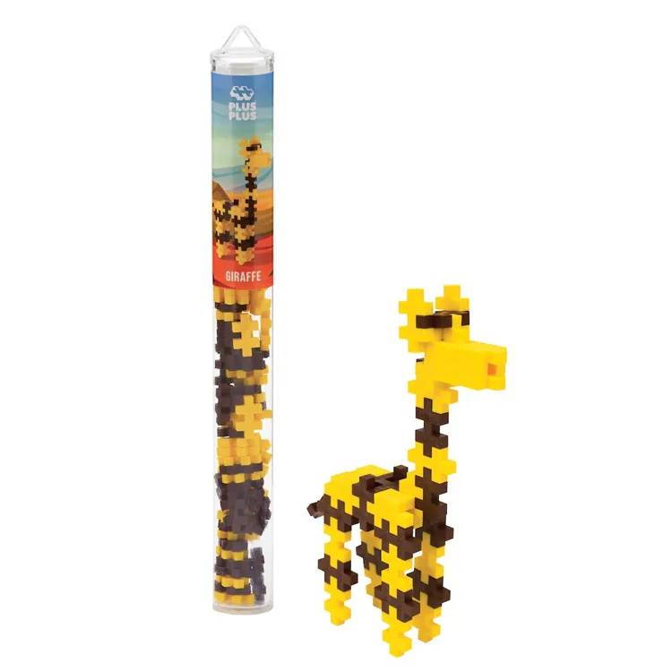 PLUS-PLUS 4090 GIRAFFE MİNİ MİX BLOK PUZZLE YAPI SETİ 100 PARÇA TÜP