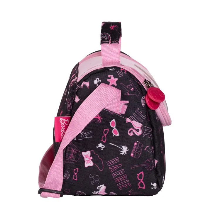 TMN 592891 BARBIE OMUZ ASKILI TEK GÖZLÜ BESLENME ÇANTASI 2702 PEMBE-SİYAH