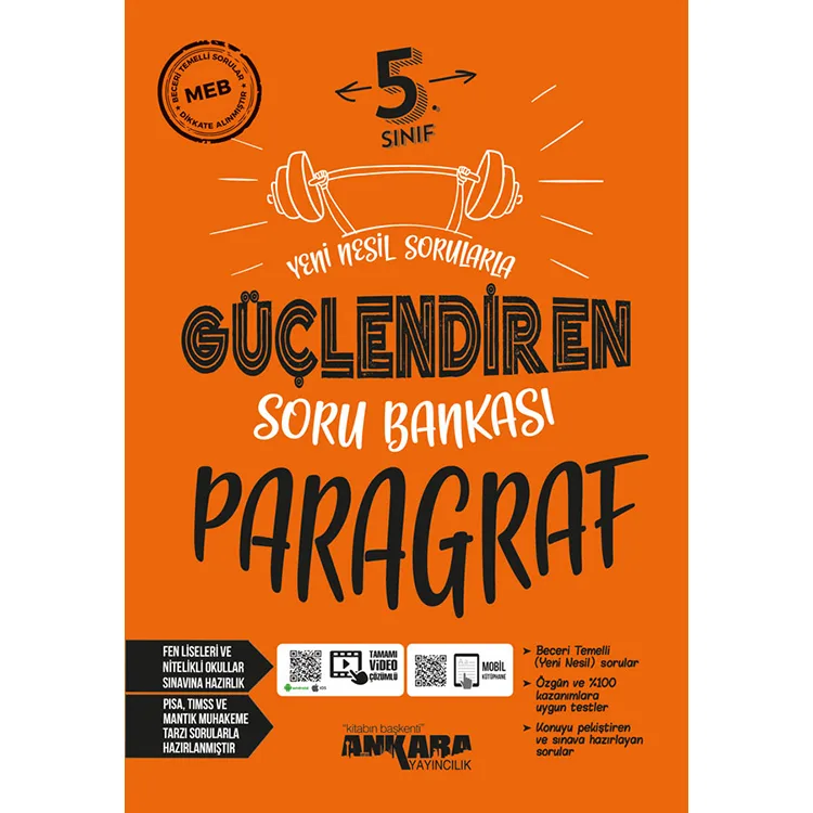 ANKARA YAYINLARI 5.SINIF PARAGRAF GÜÇLENDİREN SORU BANKASI