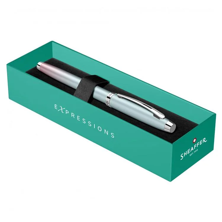 SHEAFFER 9376-1 100 ROLLER KALEM EXPRESSION MAVİ-PEMBE SEDEFLİ RENK GEÇİŞLİ ÖZEL KUTUDA