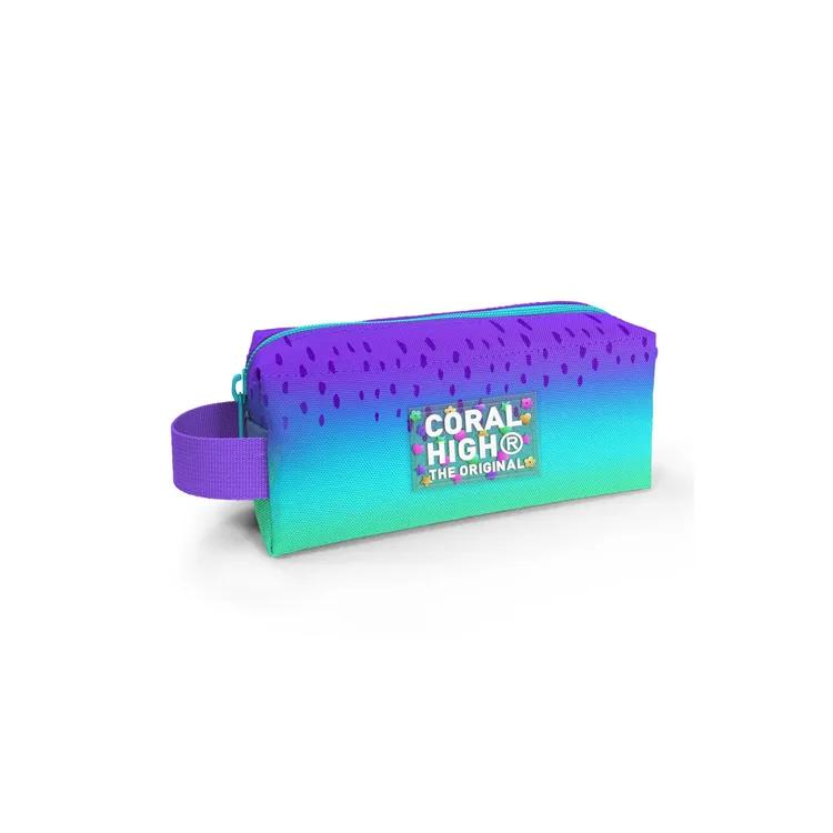 CORAL HIGH 22077 KIDS MOR LİLA RENK GEÇİŞLİ TEK BÖLMELİ KALEM ÇANTASI