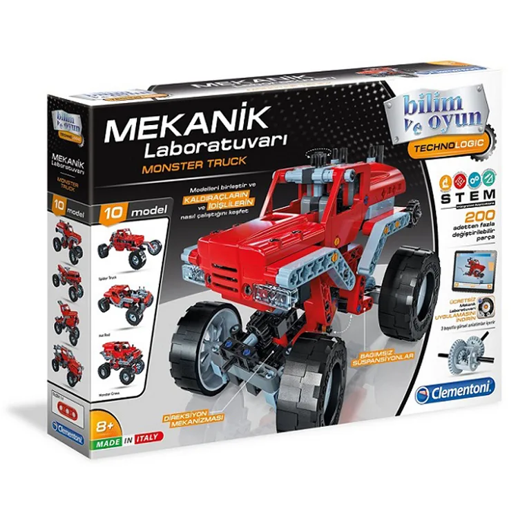 CLEMENTONI 64438 MEKANİK LABORATUVAR CANAVAR KAMYONLAR