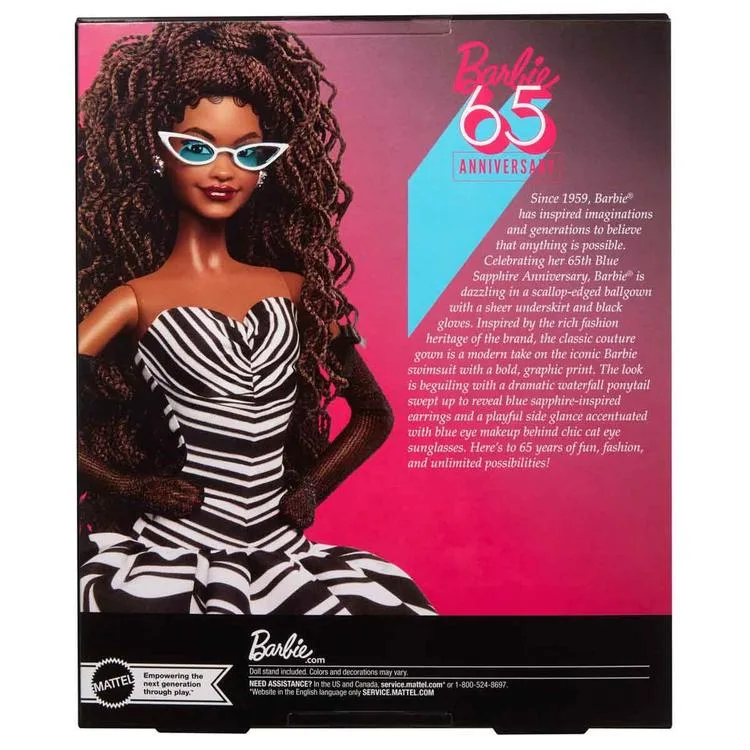 BARBIE HRM59 65. YIL ÖZEL KOLEKSİYON BEBEKLERİ BRUNETTE
