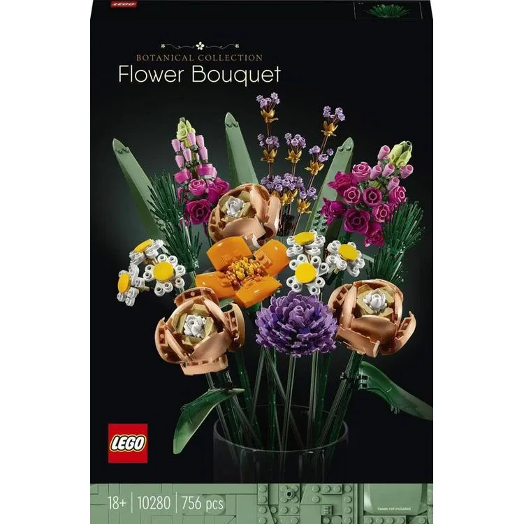 LEGO BOTANICALS 10280 FLOWER BOUQET 756 PARÇA 18+