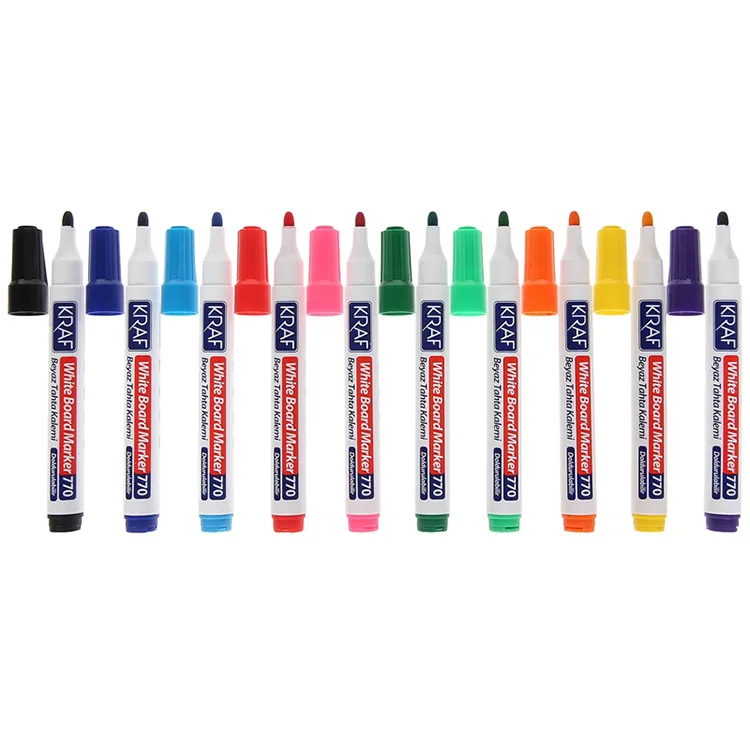 KRAF DOLDURULABİLİR BEYAZ TAHTA KALEMİ 10'LU SET 770-10