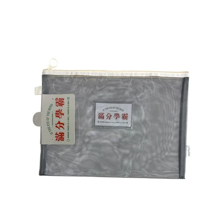 ODAK MHR070088 FERMUARLI PVC KART BÖLMELİ FİLELİ A4 ÇANTA ( MESH DOSYA) - TEKLİ