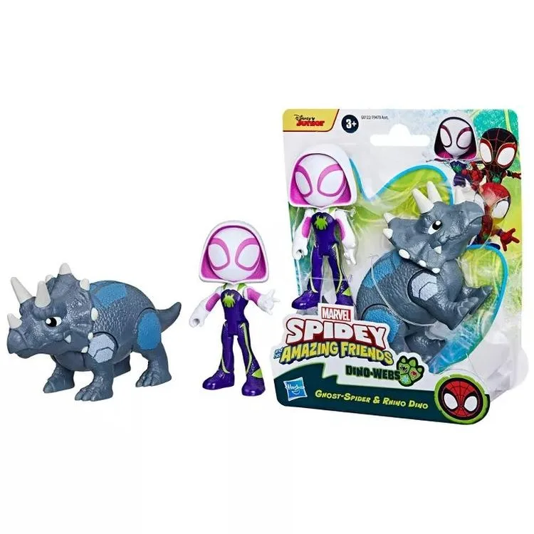 HASBRO SPIDER MAN F9478/G0122 SPIDEY AND HIS AMAZING FRIENDS DINO - WEBS 2'Lİ FİGÜR SETİ 3+
