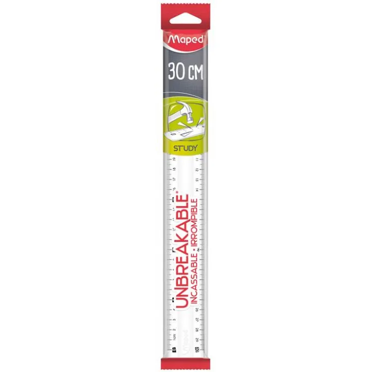 MAPED 245620 STUDY KIRILMAZ 30 CM CETVEL ŞEFFAF