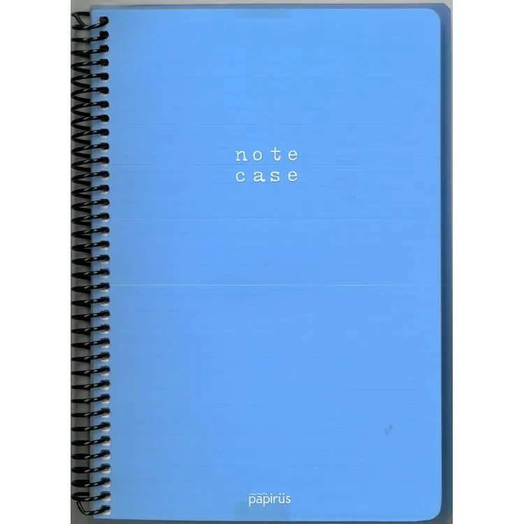 PAPİRÜS NOTE CASE PP. KAPAK SPİRALLİ 16X23 100YP. ÇİZGİLİ DEFTER