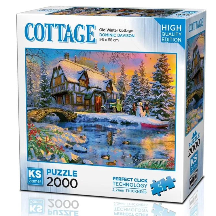 KS GAMES 22526 OLD WINTER COTTAGE 96x68cm YAPBOZ/PUZZLE 2000 PARÇA