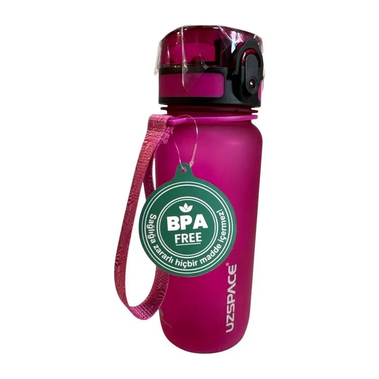 UZSPACE MATARA TRITAN SOFT TOUCH 3037 650 ML FUCHSİA PİNK