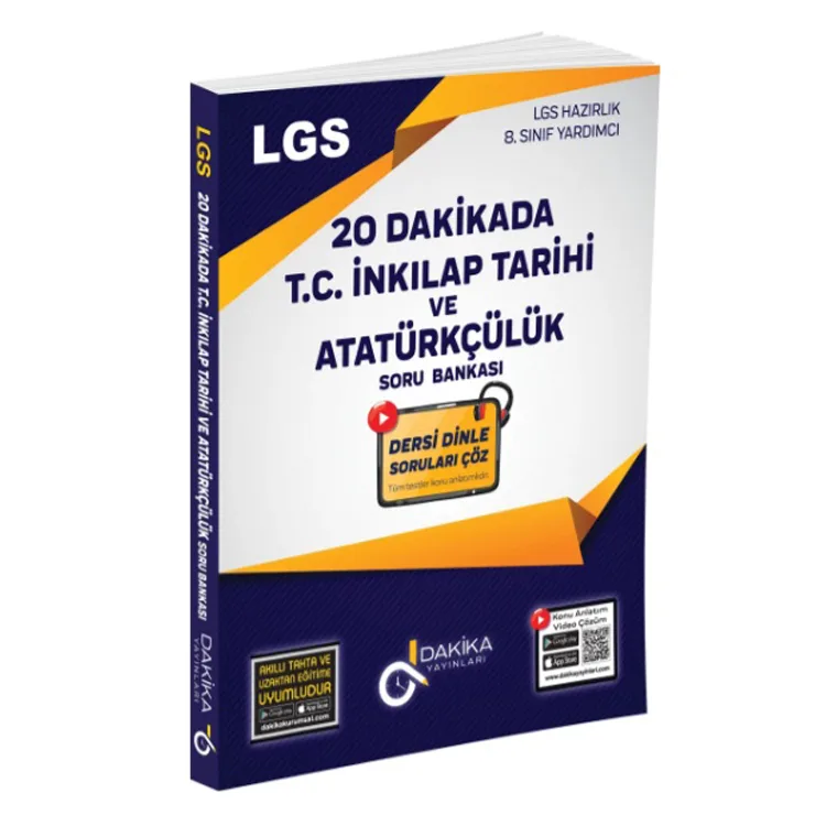 DAKİKA 8. SINIF LGS 20 DAKİKADA İNKILAP TARİHİ VE ATATÜRKÇÜLÜK SORU BANKASI