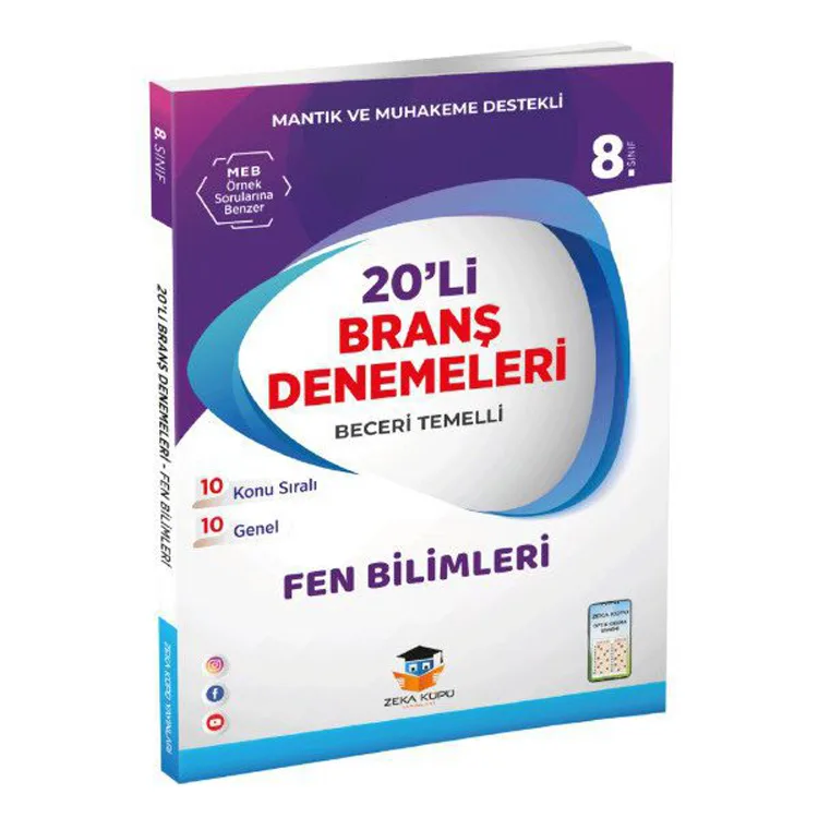 ZEKA KÜPÜ 8. SINIF FEN BİLİMLERİ 20'Lİ BRANŞ DENEMELERİ