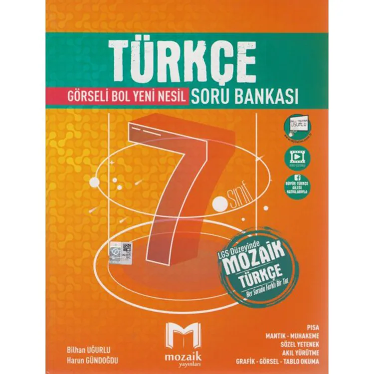 MOZAİK YAYINLARI 7. SINIF TÜRKÇE SORU BANKASI