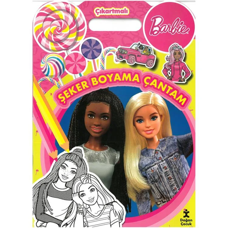 BARBİE ŞEKER BOYAMA ÇANTAM - ÇIKARTMALI BOYAMA KİTABI