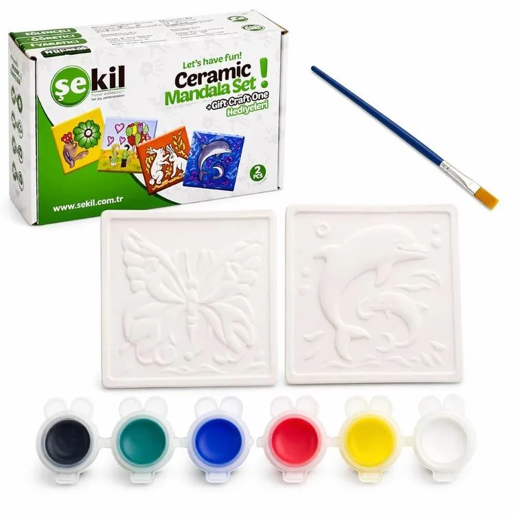 ŞEKİL MNDLASET SERAMİK MANDALA SETİ