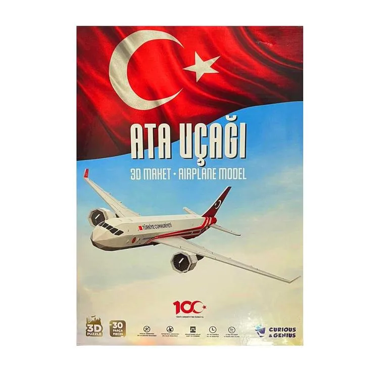 BAL 55117 3D MAKET ATA UÇAĞI/ AIRPLANE MODEL 30 PARÇA 5+