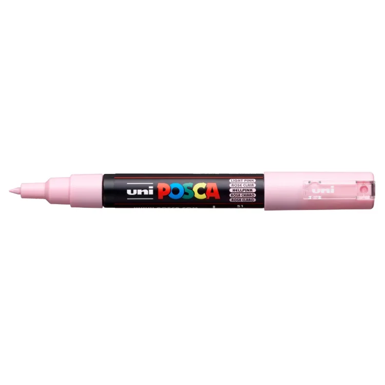 UNİ POSCA SU BAZLI POSTER MARKER 0.7 AÇIK PEMBE PC-1M