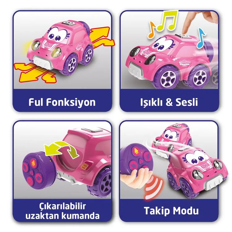 NECOTOYS SILVERLIT TOKOO 81014 PEMBE BENİ TAKİP ET ARACIM