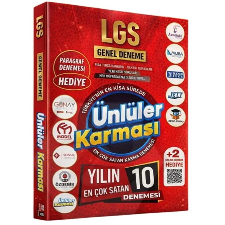 ÜNLÜLER KARMASI LGS GENEL DENEME YILIN EN ÇOK SATAN 10 DENEMESİ