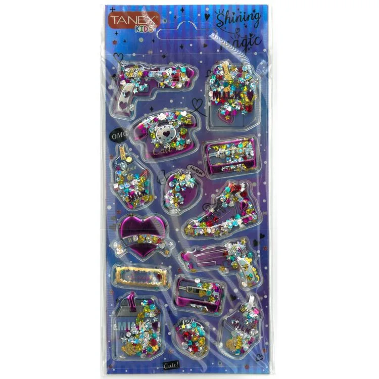 TANEX KIDS TNX-26061 DEKORATİF ETİKETLER - SHINING MAGIC PUFFY STICKER