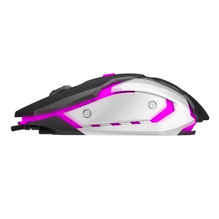 EVEREST SM-G72 USB AYDINLATMALI OYUNCU MOUSE SİYAH/GÜMÜŞ