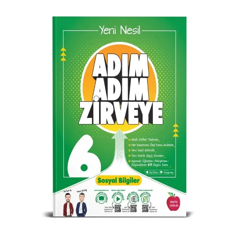 NEWTON 6. SINIF ADIM ADIM ZİRVEYE SOSYAL BİLGİLER SORU BANKASI -2024
