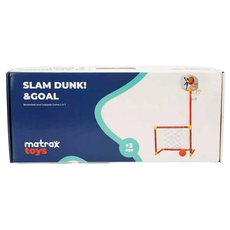 MATRAX 224 PORTATİF FUTBOL KALESİ & BASKET POTASI (2'si 1 Arada )