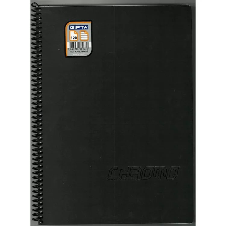 GIPTA CHROM-O SPİRALLİ PP. KAPAK A4 120YP.ÇİZGİLİ DEFTER - 1340