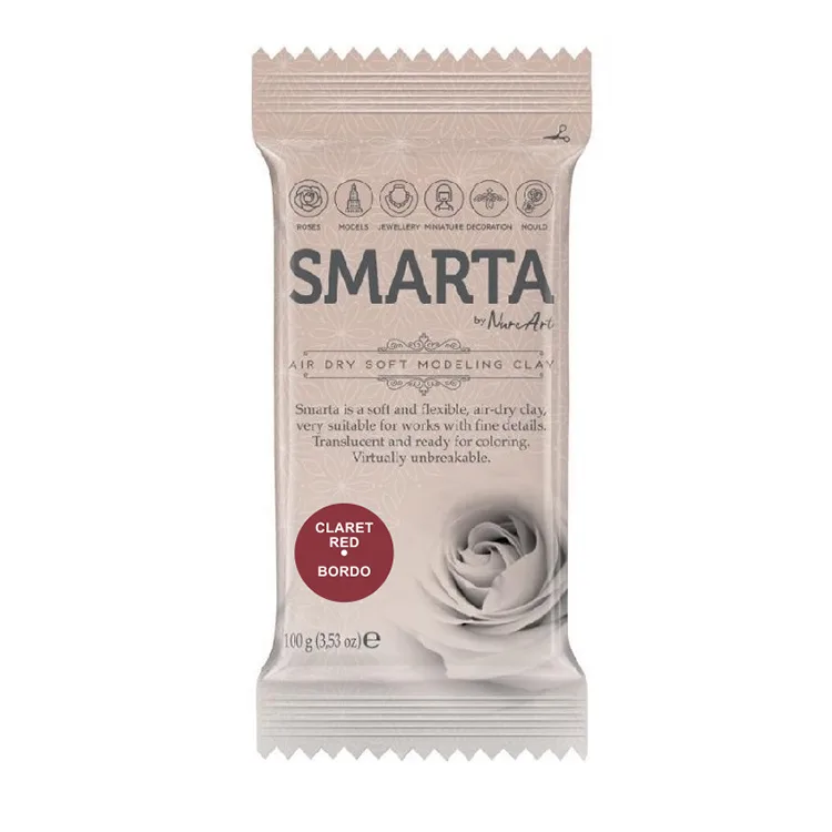 SMARTA MODELLEME KİL HAMURU 100 GR NO:17 BORDO (CLARET RED)