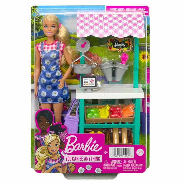 BARBİE ÇİFTÇİ PAZARI OYUN SETİ HCN22