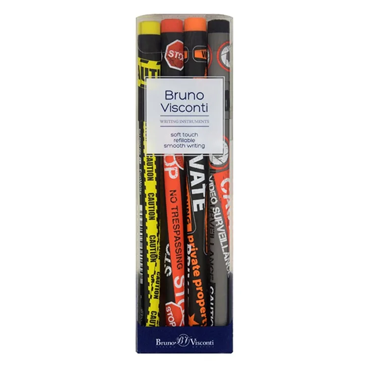 BRUNO VISCONTI FUN WRITE 0.5mm KUTULU DESEN-3 4'LÜ SET TÜKENMEZ KALEM 20-0212-4/3