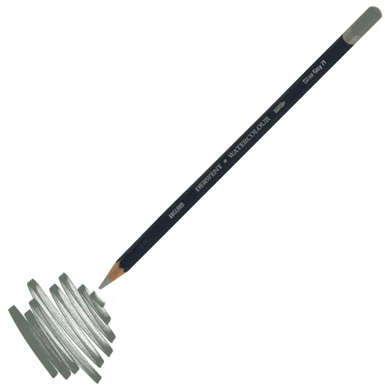 DERWENT NEW WATERCOLOUR PENCIL- SULUBOYA KALEMİ- SILVER GREY 71