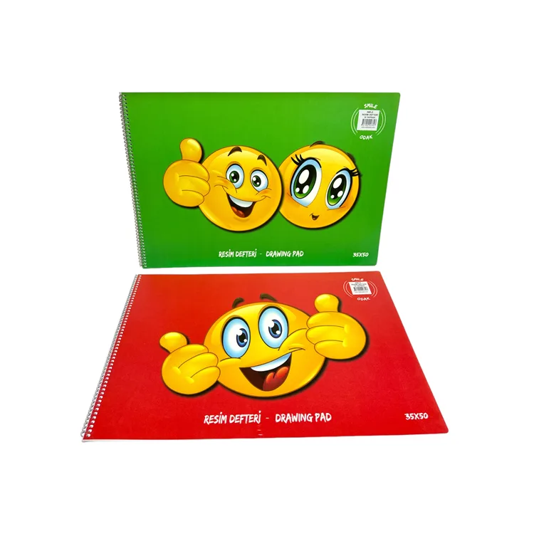 ODAK 008585 35X50 SPİRALLİ PP KAPAK 15 YP SMILE RESİM DEFTERİ