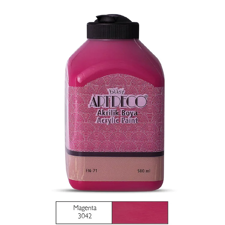 ARTDECO 070L-3042 AKRİLİK BOYA 500 ML. MAGENTA