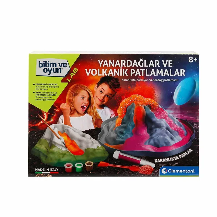 CLEMENTONI BİLİM VE OYUN 64193 YANARDAĞLAR VE VOLKANİK PATLAMALAR 8+