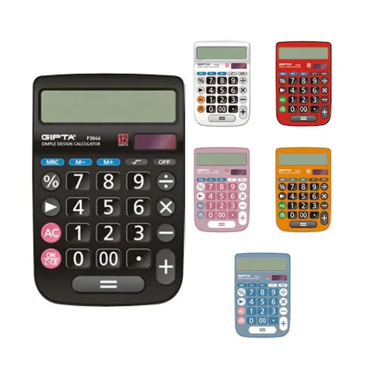 GIPTA F3046 12 HANE MASA TİPİ HESAP MAKİNESİ