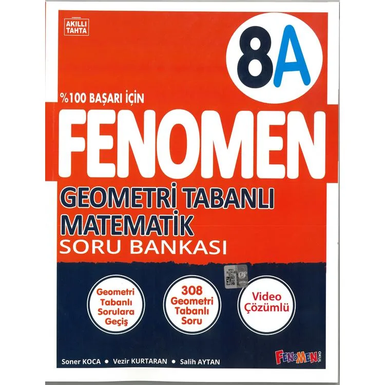 FENOMEN 8. SINIF GEOMETRİ TABANLI MATEMATİK SORU BANKASI (A)