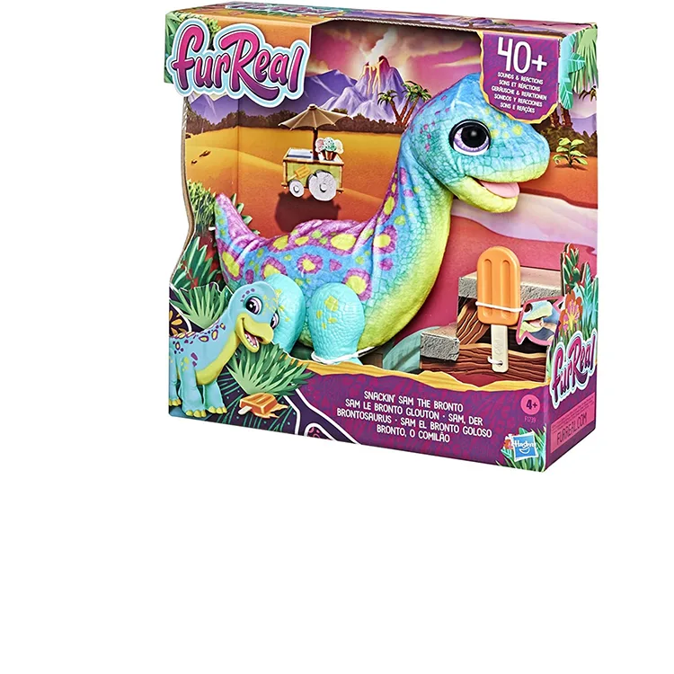 HASBRO FURREAL F1739 SNACKIN SAM THE BRONTO SESLİ HAREKETLİ SEVİMLİ DİNOZOR