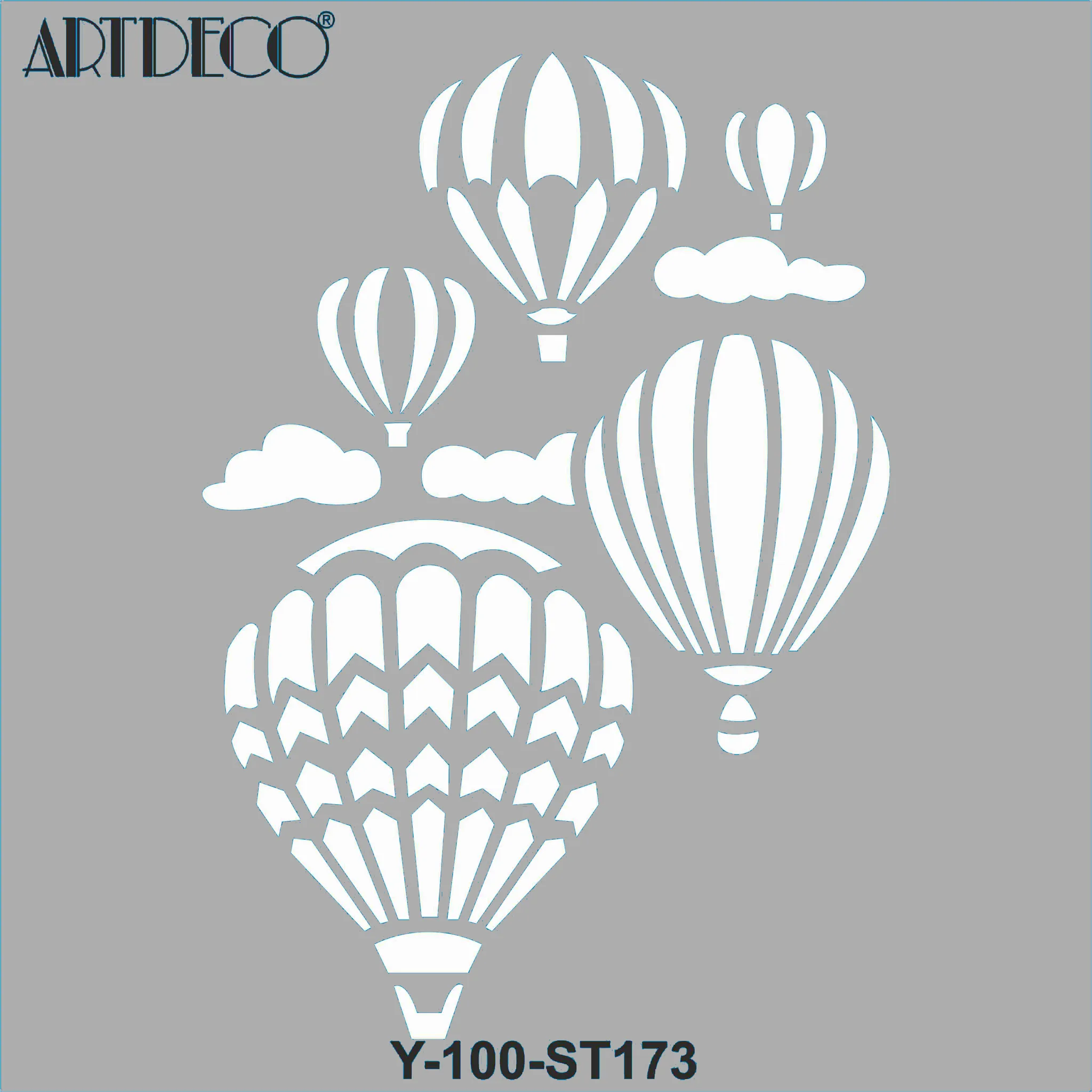 ARTDECO STENCİL 30X30CM BALONLAR 173